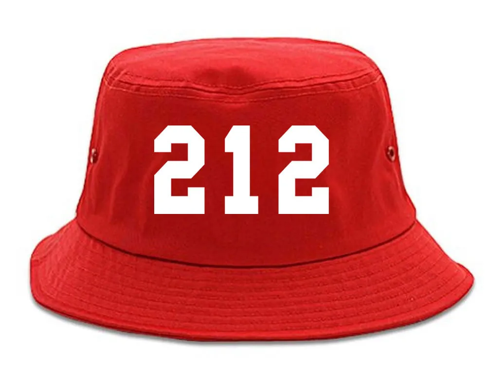 212 New York Area Code Bucket Hat