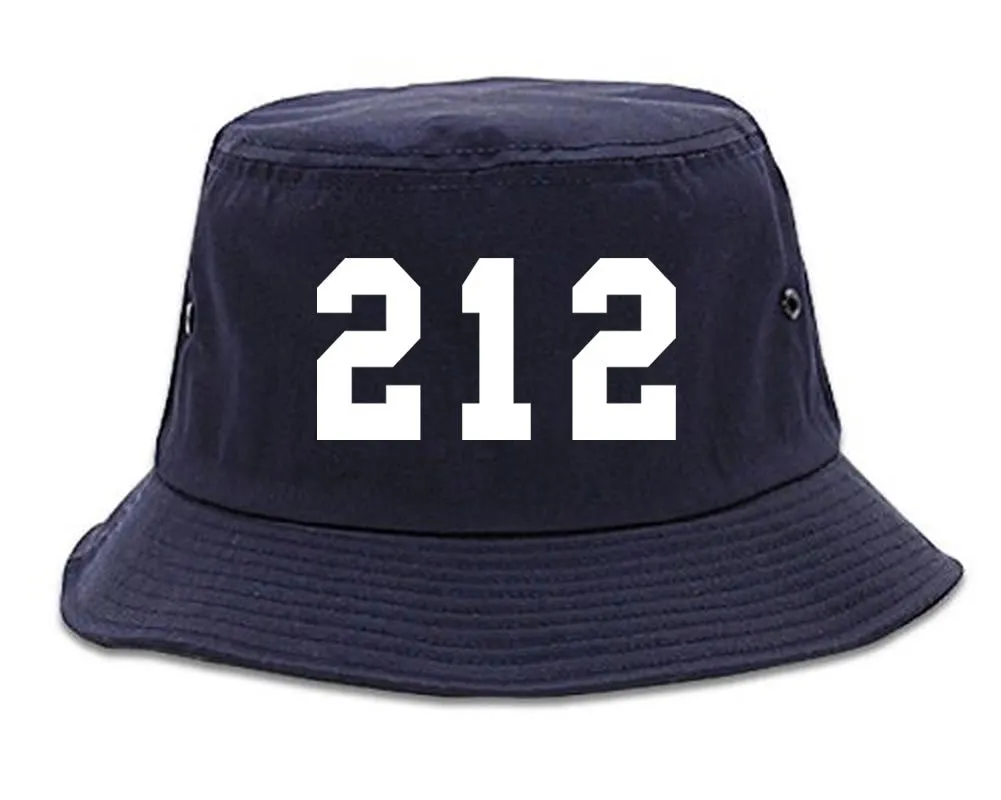 212 New York Area Code Bucket Hat