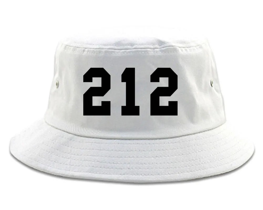 212 New York Area Code Bucket Hat