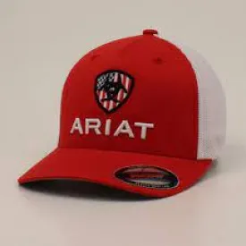 Ariat Men's USA Shield Red Cap