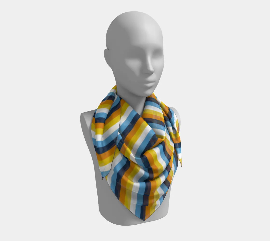 Aroace - V1 Striped  Square Scarf