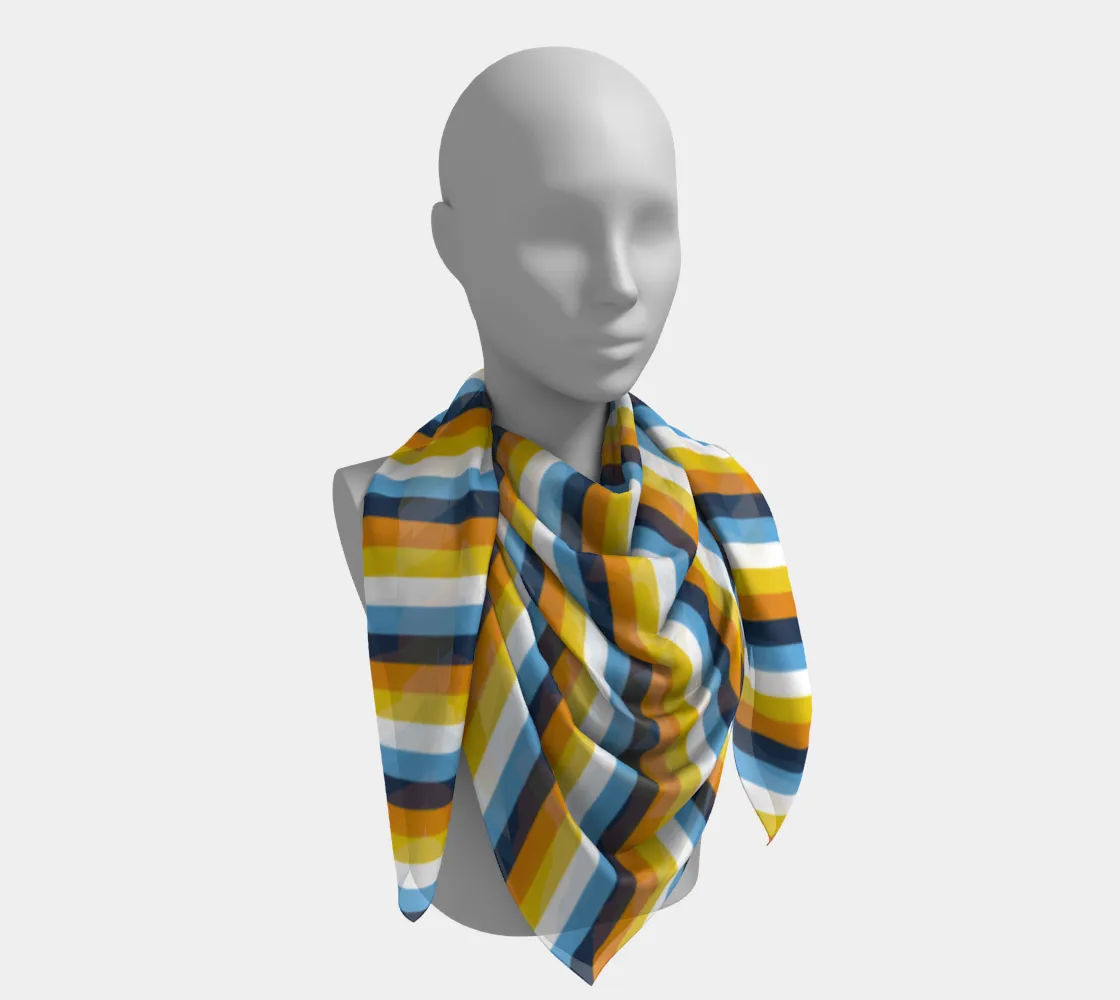 Aroace - V1 Striped  Square Scarf