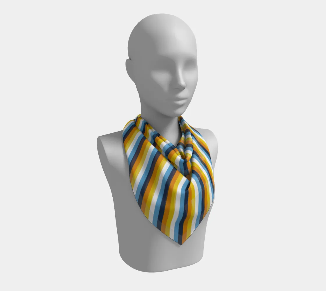 Aroace - V1 Striped  Square Scarf