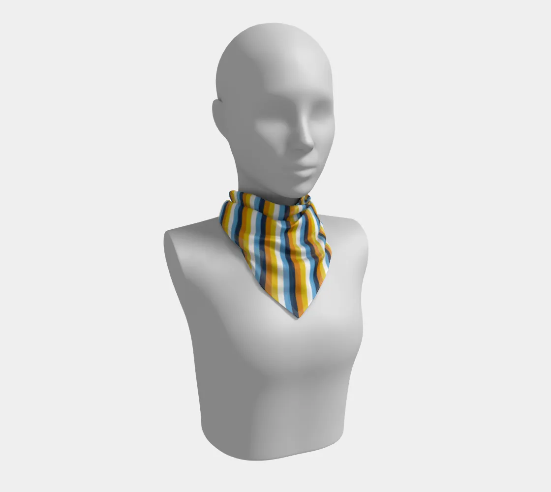 Aroace - V1 Striped  Square Scarf