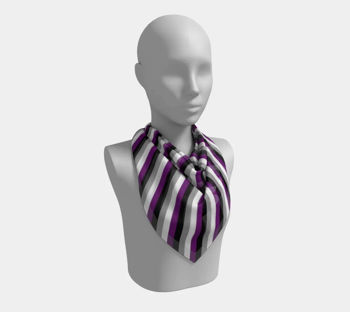 Asexual Stripes - Square Scarf