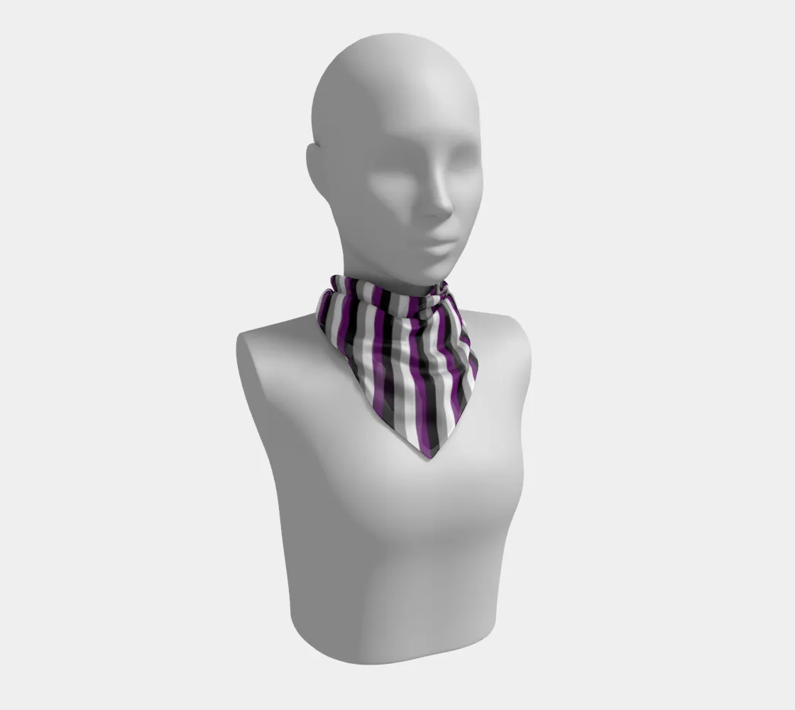 Asexual Stripes - Square Scarf