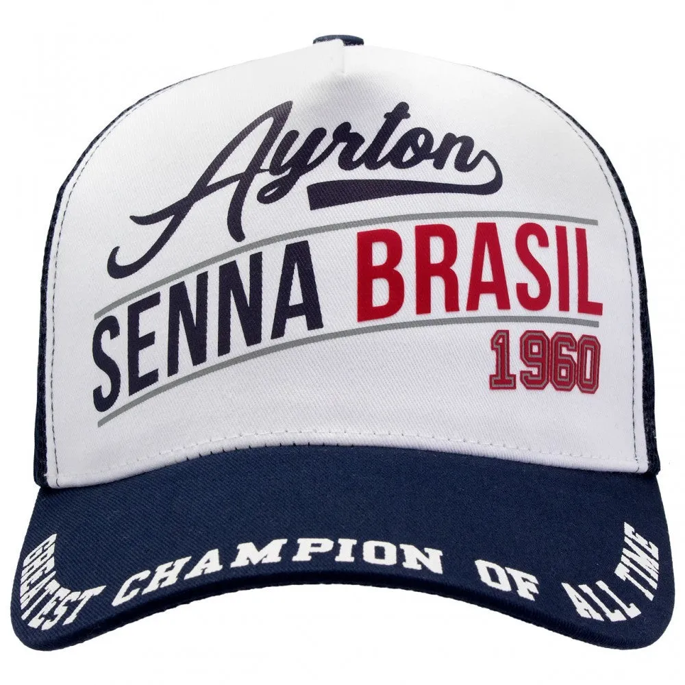 Ayrton Senna Baseball Cap, Brasil 1960, Adult, Blue, 2017