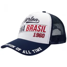 Ayrton Senna Baseball Cap, Brasil 1960, Adult, Blue, 2017