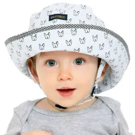 Baby Sun Hat, in 2 sizes, puppy park design