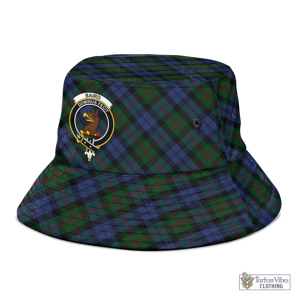 Baird Tartan Bucket Hat with Family Crest