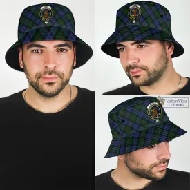 Baird Tartan Bucket Hat with Family Crest