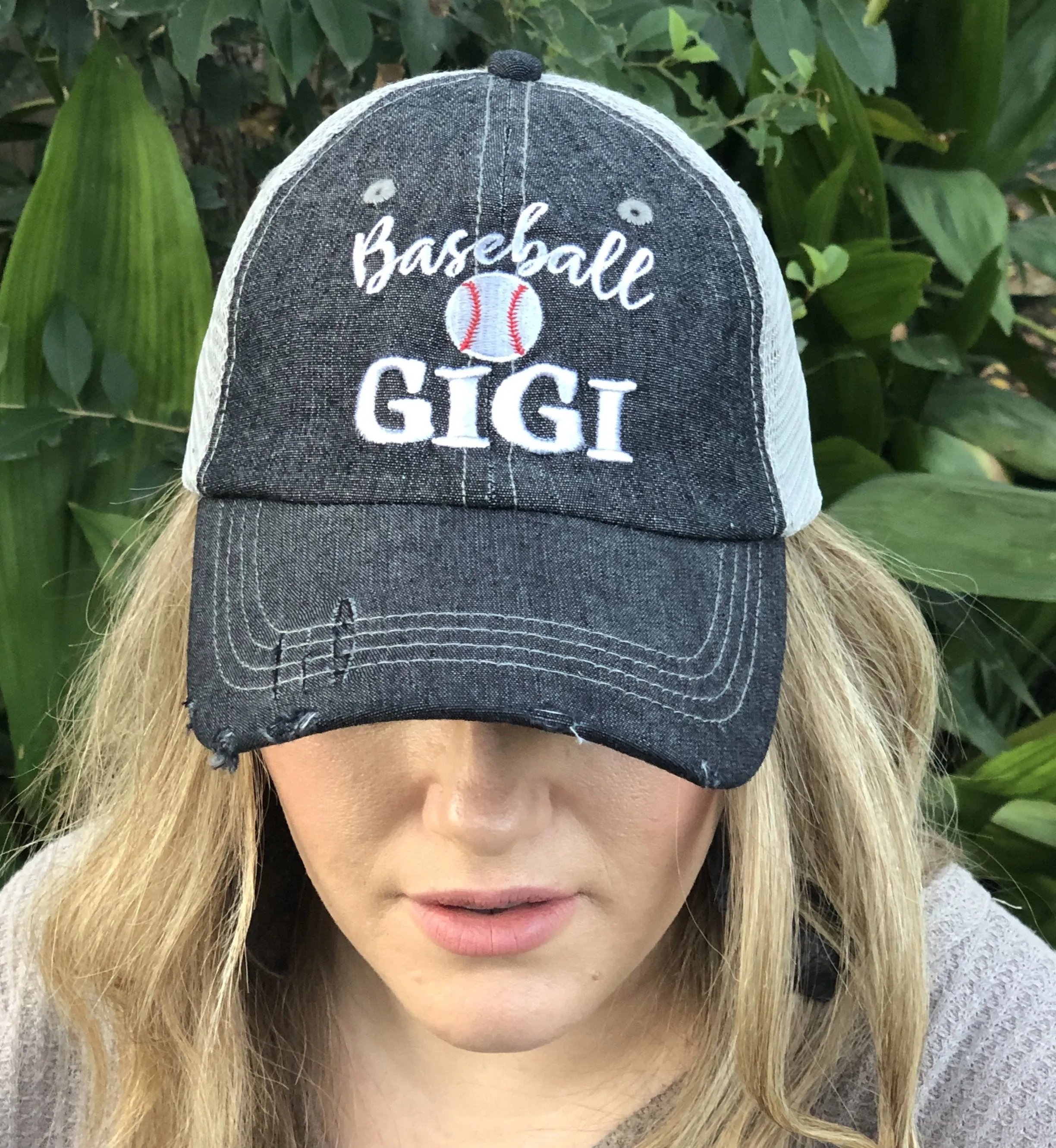 Baseball Gigi Grandma Mesh Embroidered MESH Hat Trucker Hat Cap -216