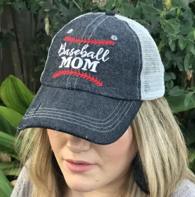 Baseball MOM Embroidered Hat -206