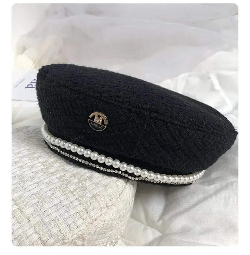 Beret with Pearls