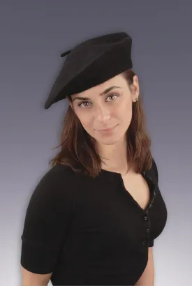 Black French Beret Adult Costume Hat