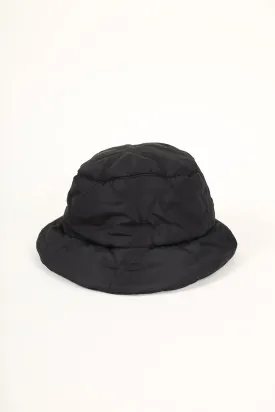 Black Nylon Bucket Hat