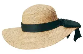 C- Scala Womens "AMELIA" Hand Crocheted Raffia Sunhat with 4" Brim, Style# LR109