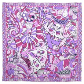 Cavai Square Satin Silk Scarf