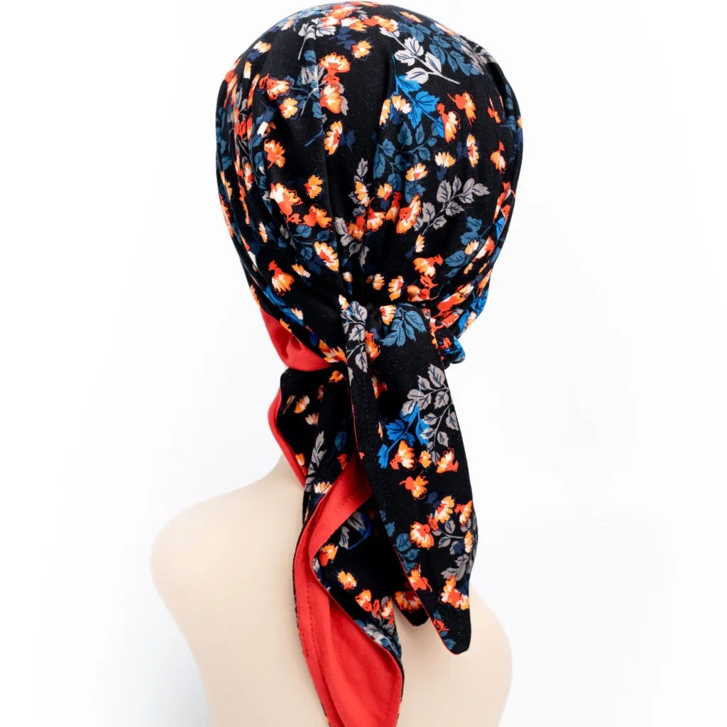 Chemo Headscarf Reversible Jane & Red