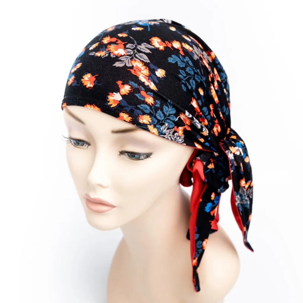 Chemo Headscarf Reversible Jane & Red