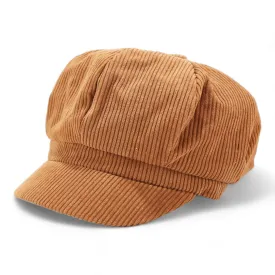 Chokore Corduroy Beret Cap (Brown)