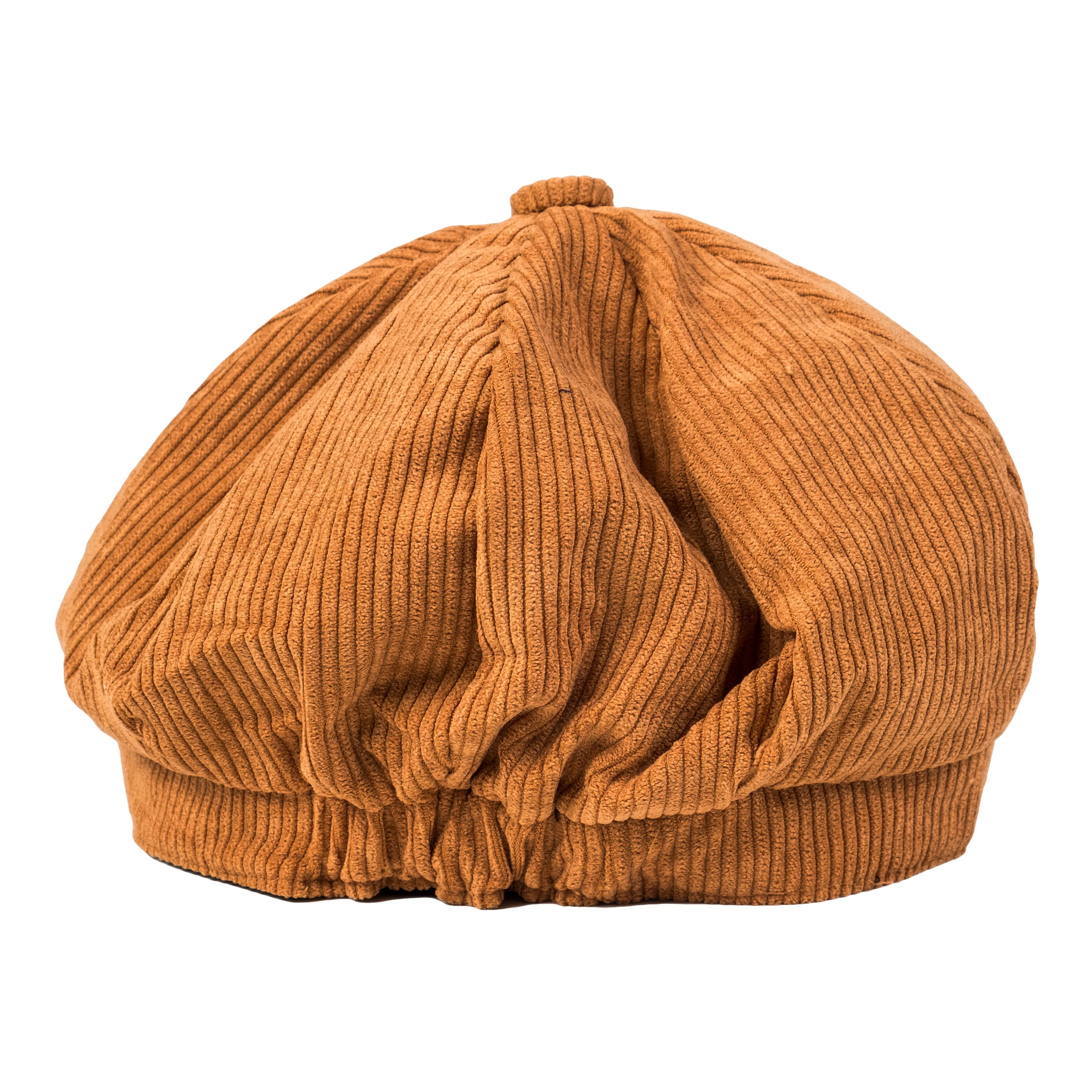 Chokore Corduroy Beret Cap (Brown)