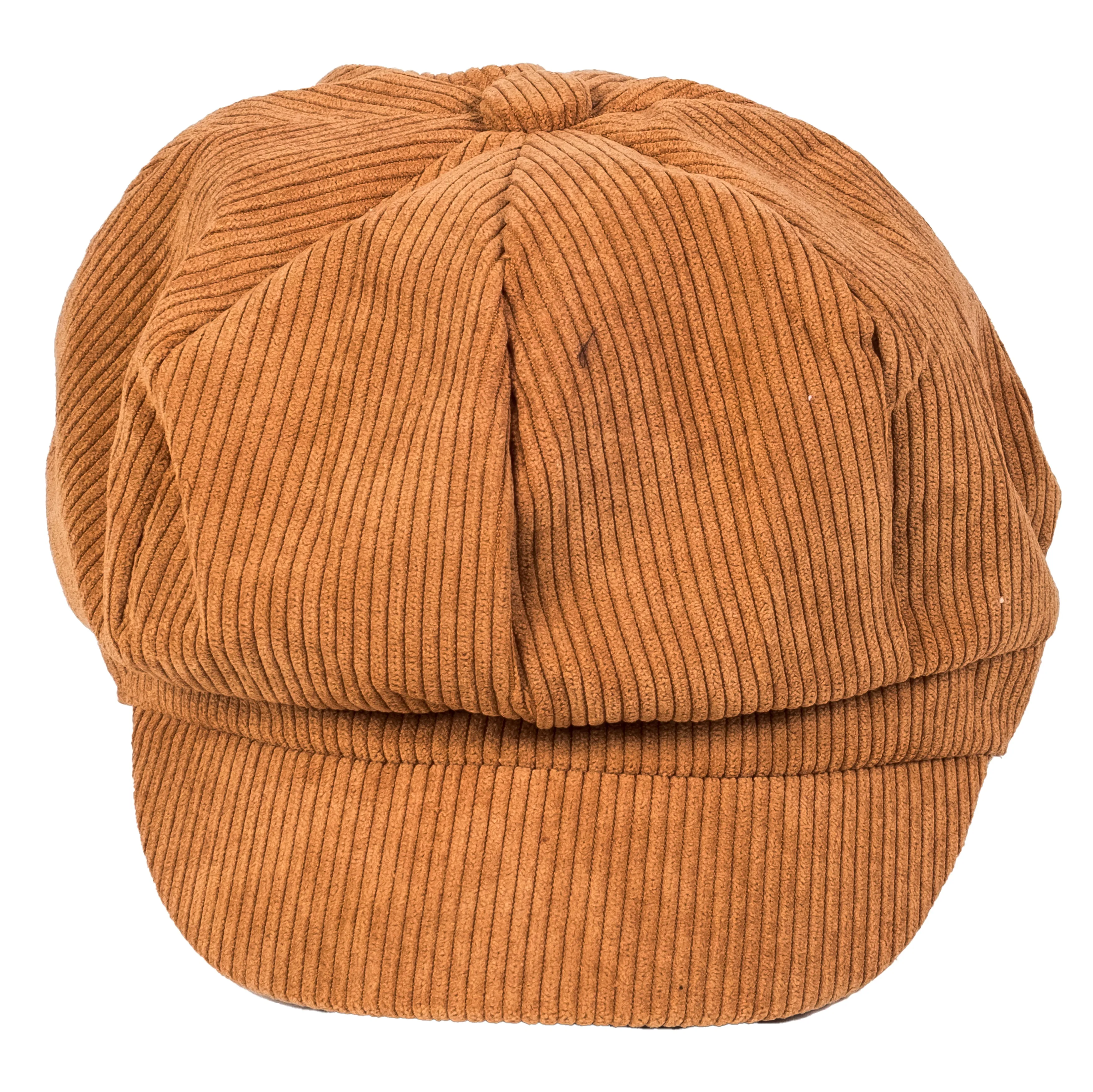 Chokore Corduroy Beret Cap (Brown)