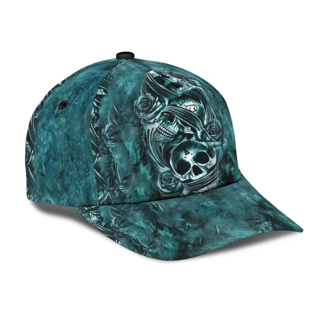 Classic Cap With Skull, Skull Baseball Hat For Men Women, Gift For Skull Lovers