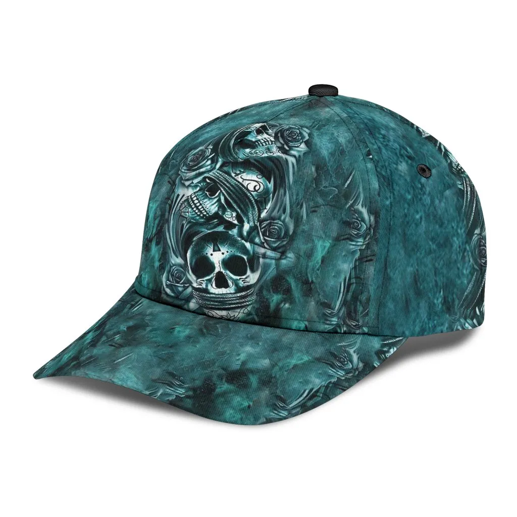 Classic Cap With Skull, Skull Baseball Hat For Men Women, Gift For Skull Lovers