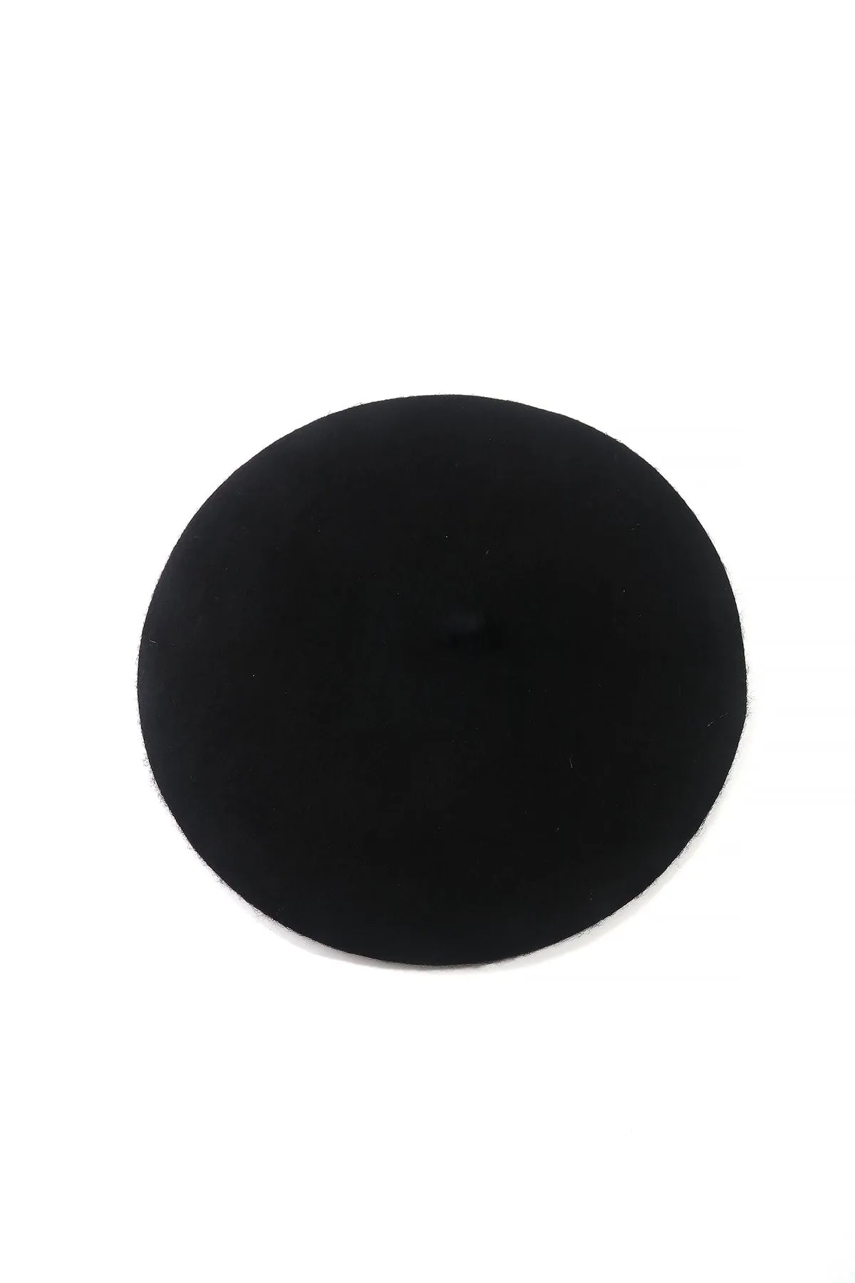 Classic Wool Beret in Black