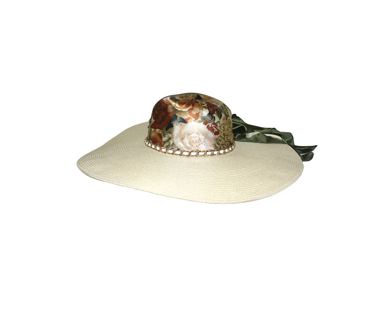 Cream Luxury Resort Silk Hat - The Monaco