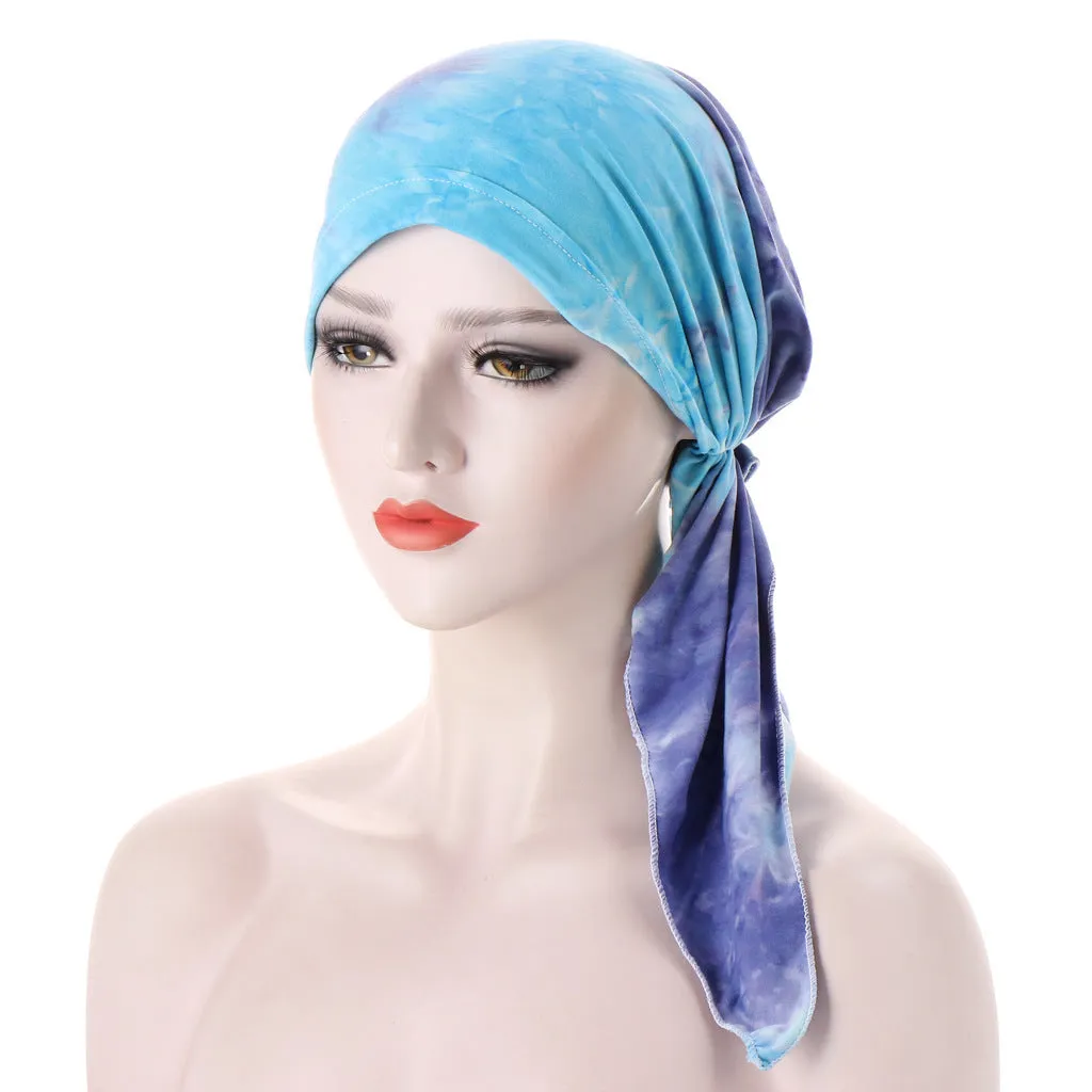 Curved Tail Turban Hat Flower