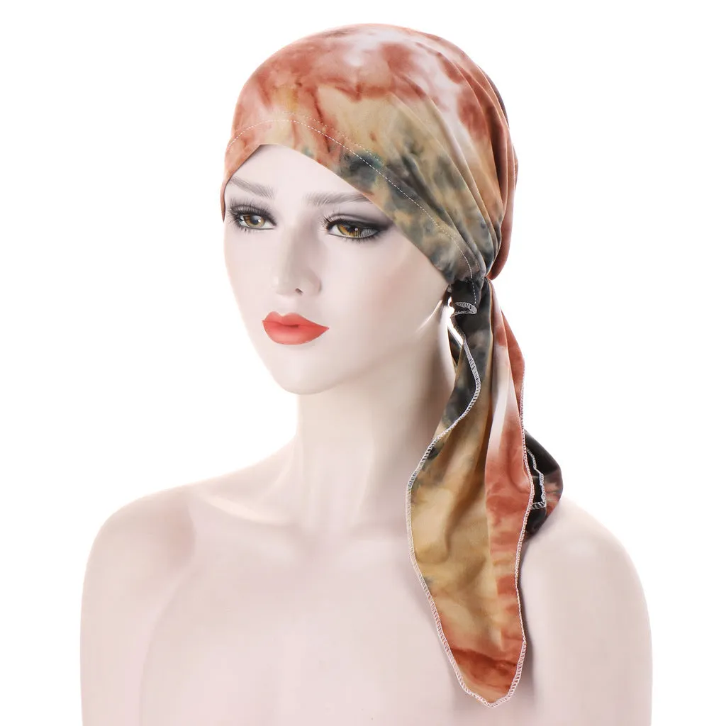 Curved Tail Turban Hat Flower