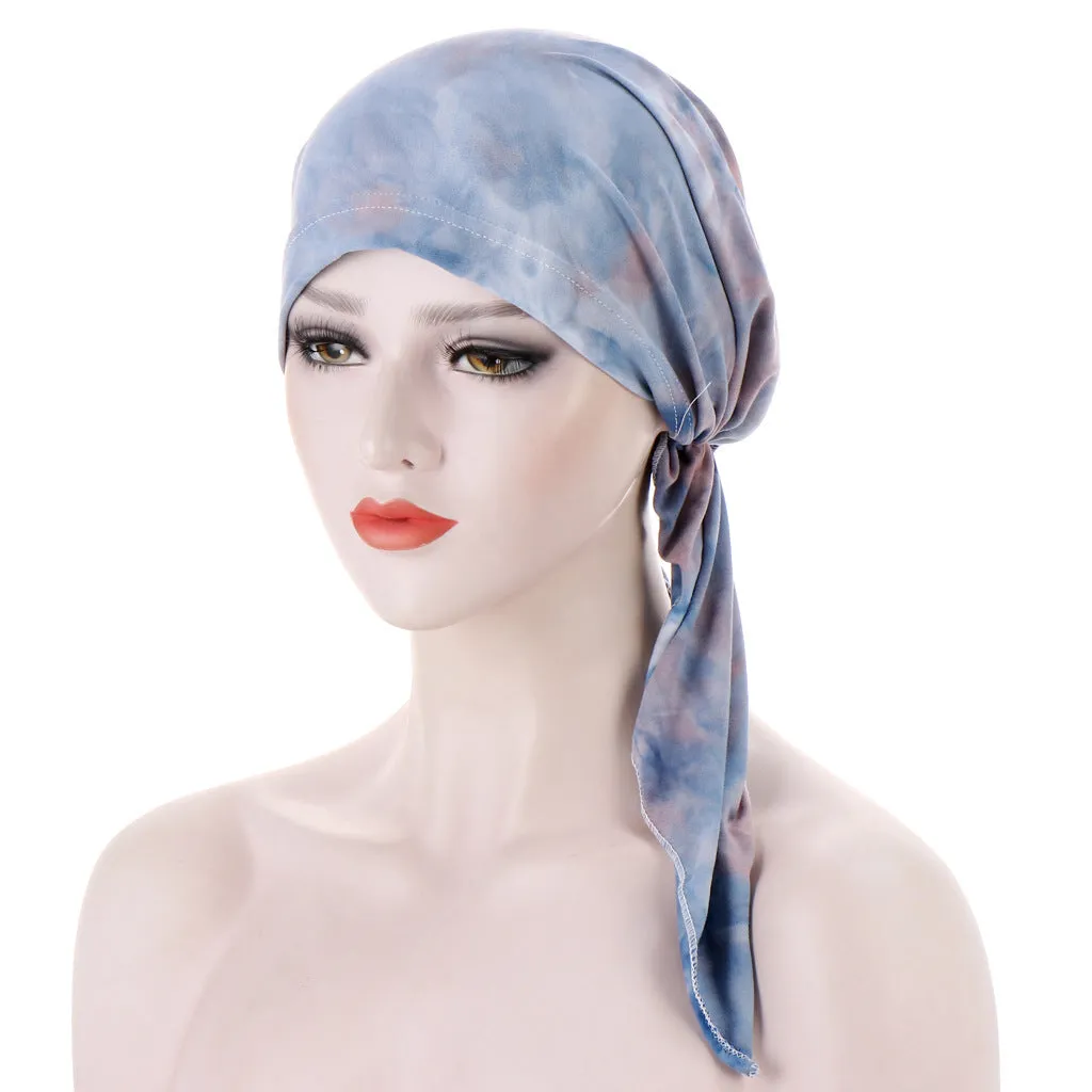 Curved Tail Turban Hat Flower