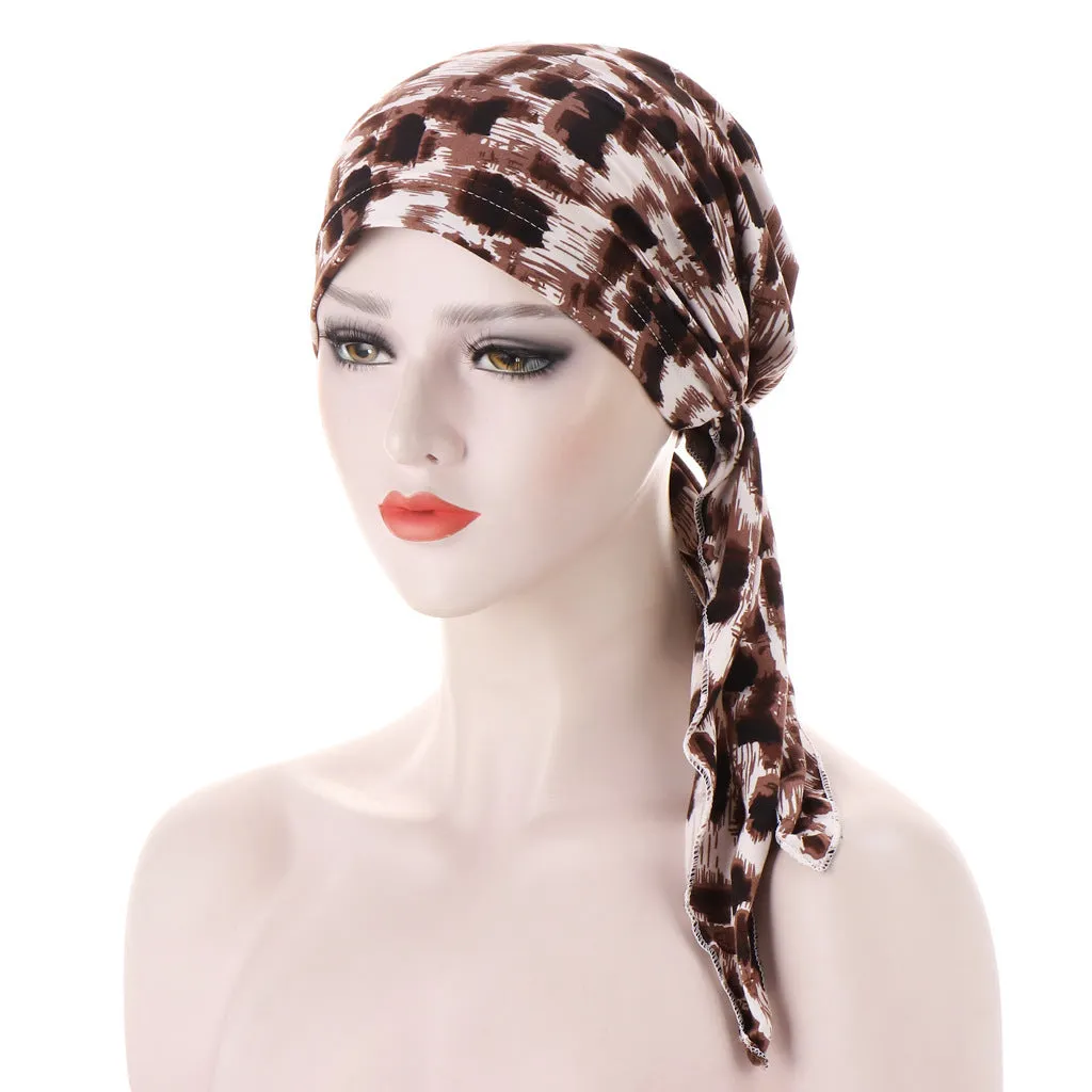 Curved Tail Turban Hat Flower