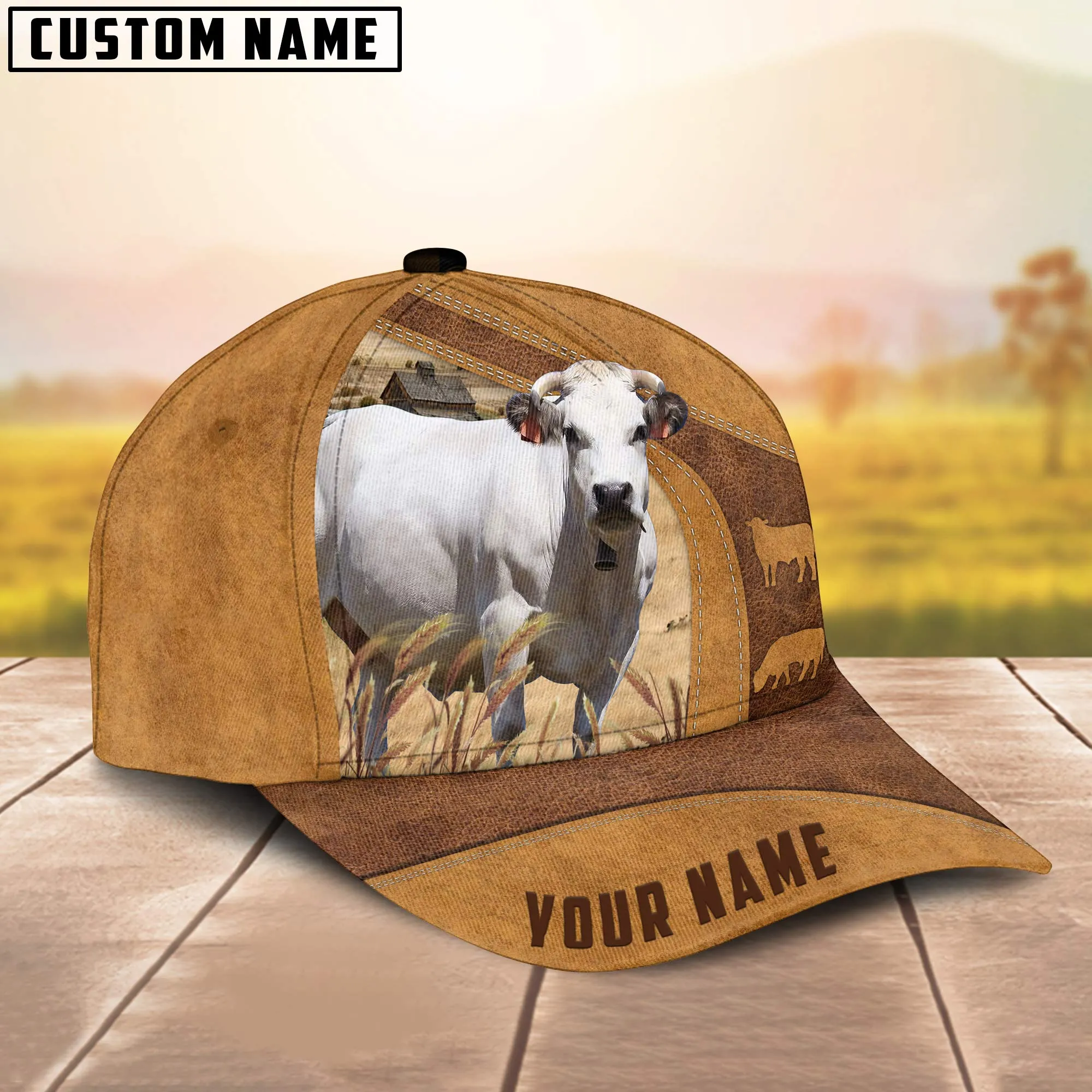 Custom Name Piedmontese Cap, Cattle Hat, Farm Baseball Hat, Cap Hat For Farmer Farm Lover