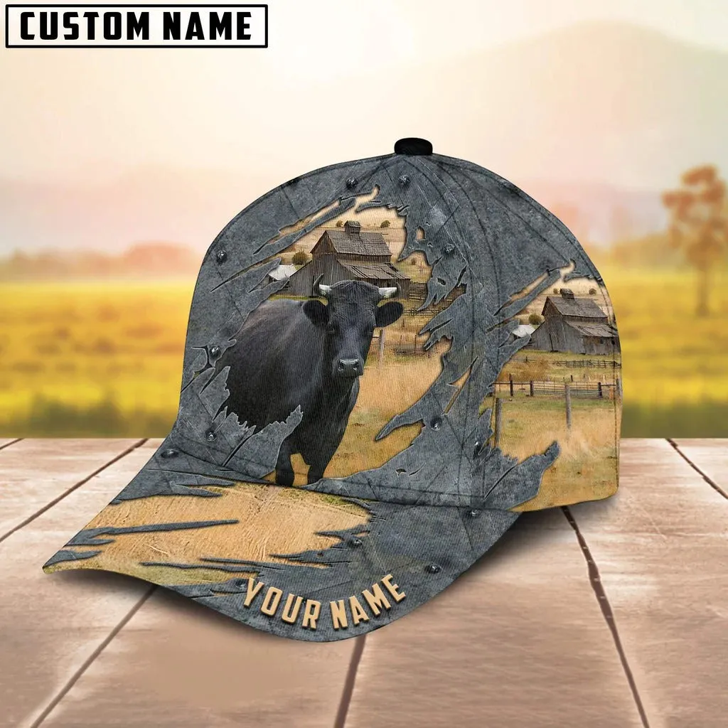 Customized Dexter Cap Hat For Men Women, Baseball Dexter Cap, Classic Cap 3D Cow Print