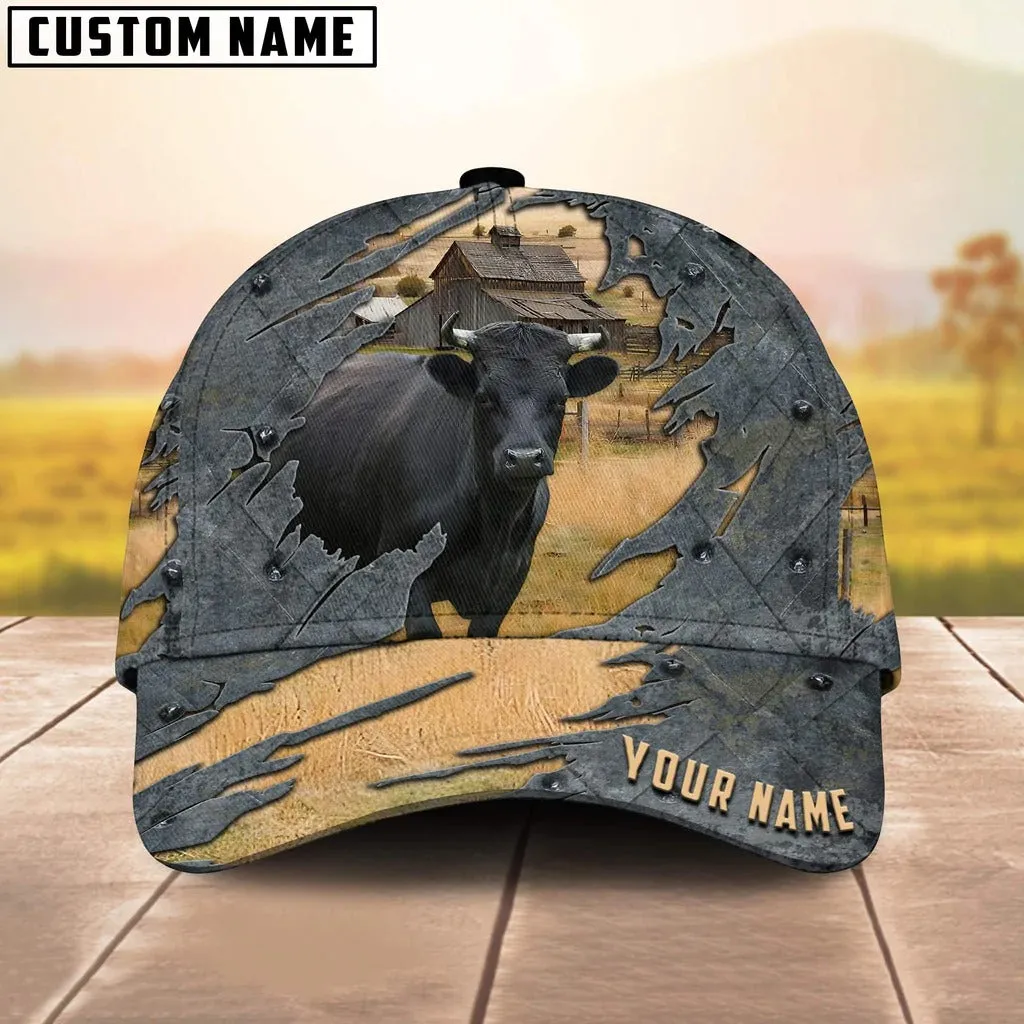 Customized Dexter Cap Hat For Men Women, Baseball Dexter Cap, Classic Cap 3D Cow Print