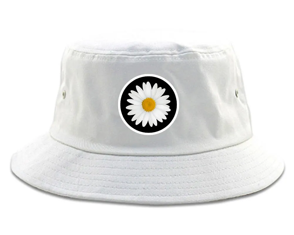 Daisy Flower Chest Mens Bucket Hat