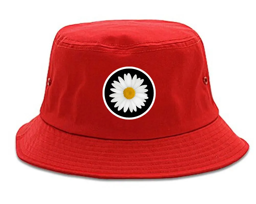 Daisy Flower Chest Mens Bucket Hat