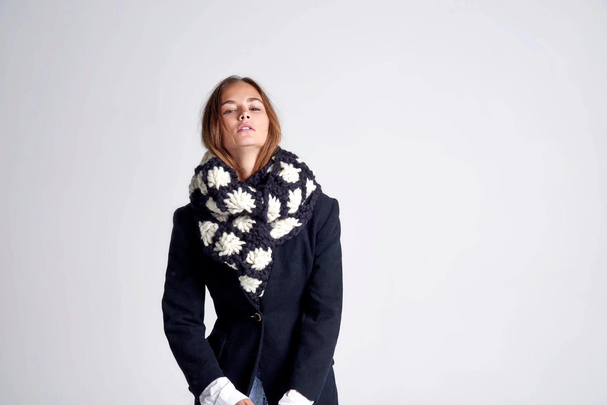 DIY Kit - Aster Flower Scarf - Merino No. 5