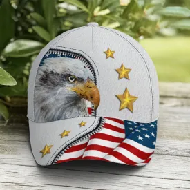 Eagle And US Flag Baseball Cap Coolspod