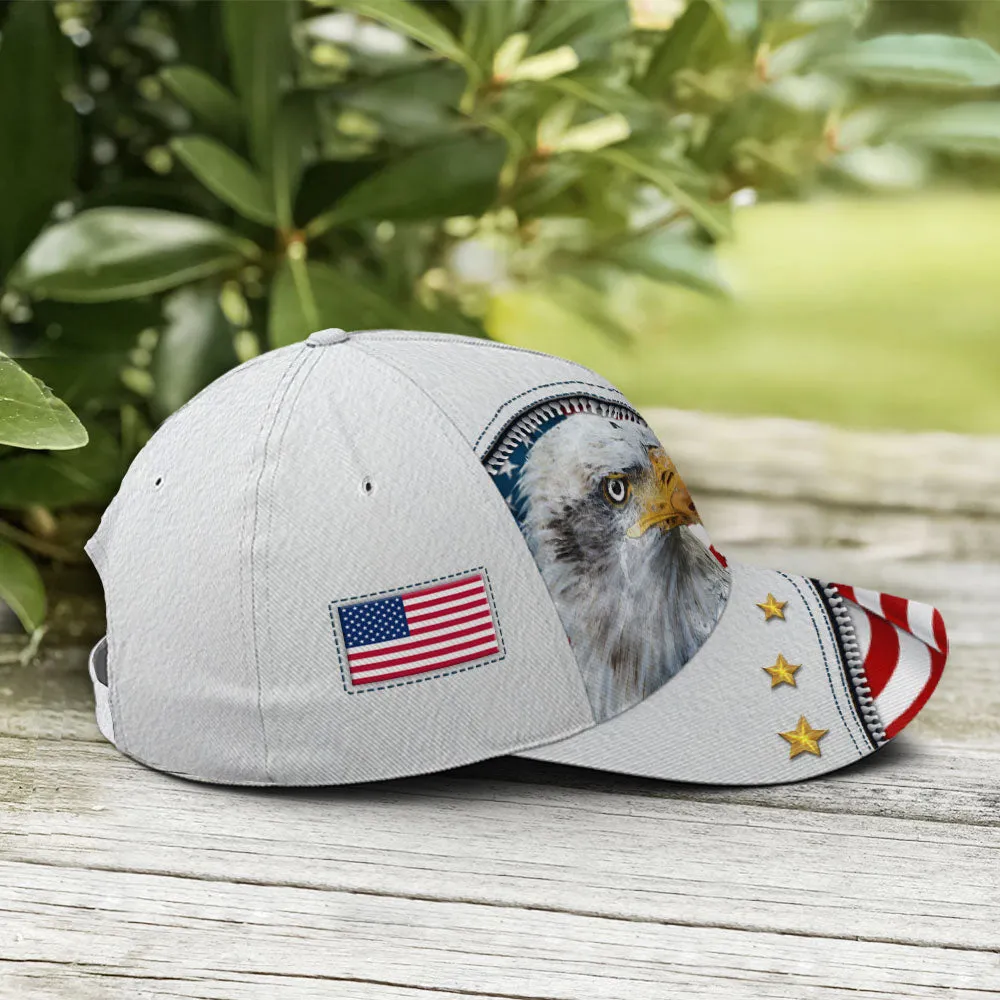 Eagle And US Flag Baseball Cap Coolspod