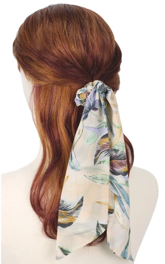 EAH2064 Leaf Print Hair Scarf (12PCS)