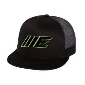 Eliminator Boats IIIE Flat Bill Mesh Snapback- Black/Neon Green