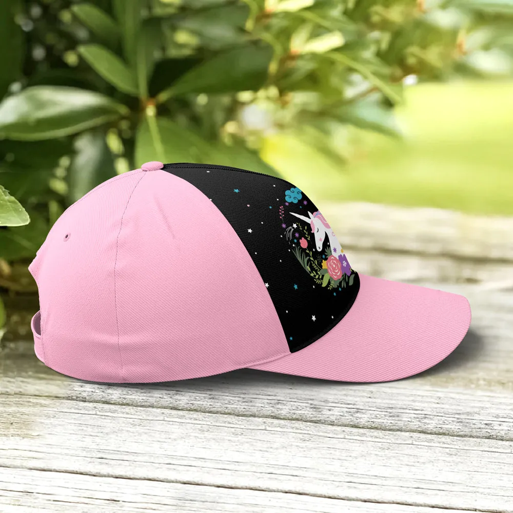 Floral Dreamy Unicorn Baseball Cap For Fantasy Creatures Lovers Coolspod