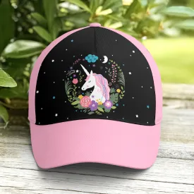 Floral Dreamy Unicorn Baseball Cap For Fantasy Creatures Lovers Coolspod