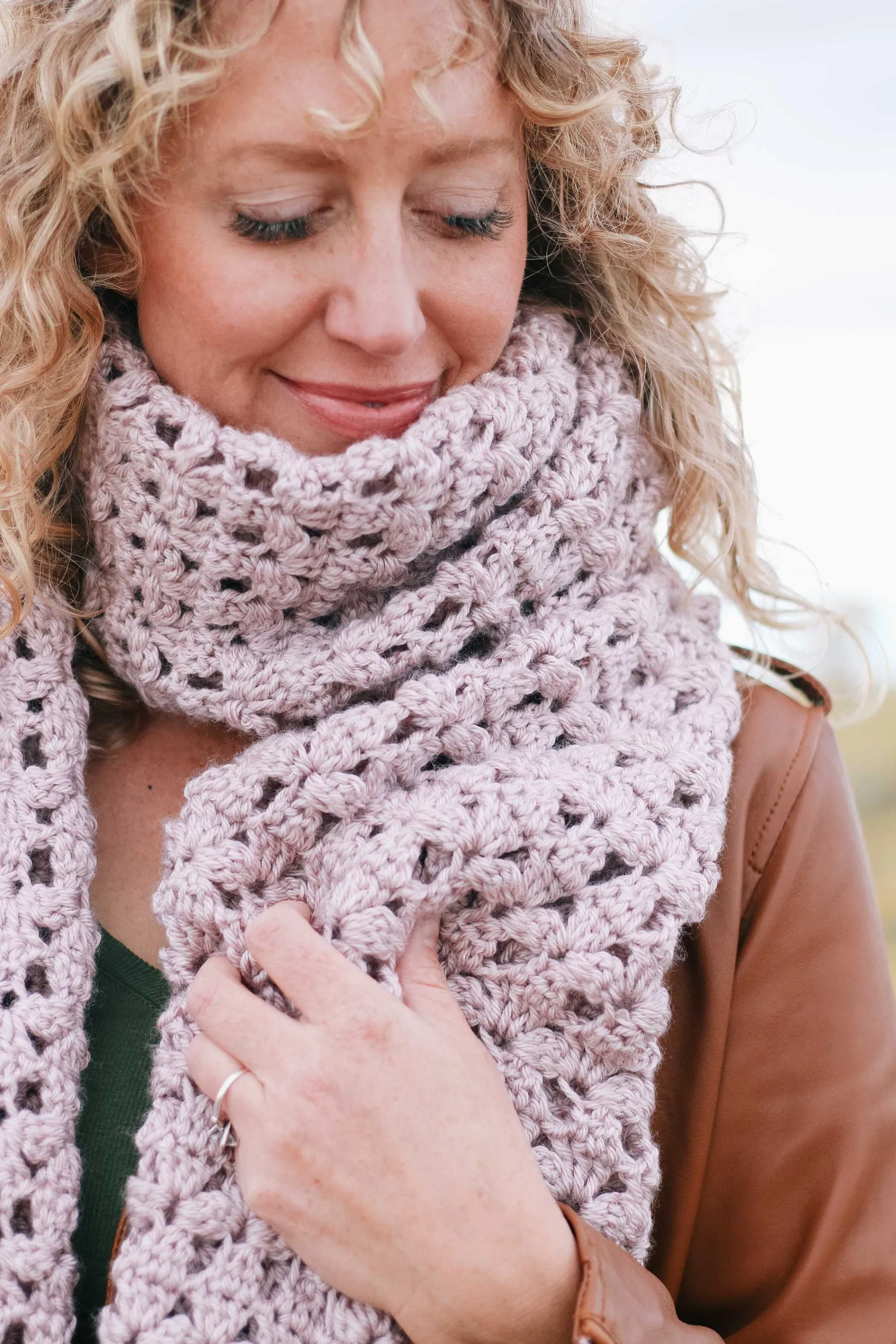 Floret Lacy Scarf Crochet Pattern