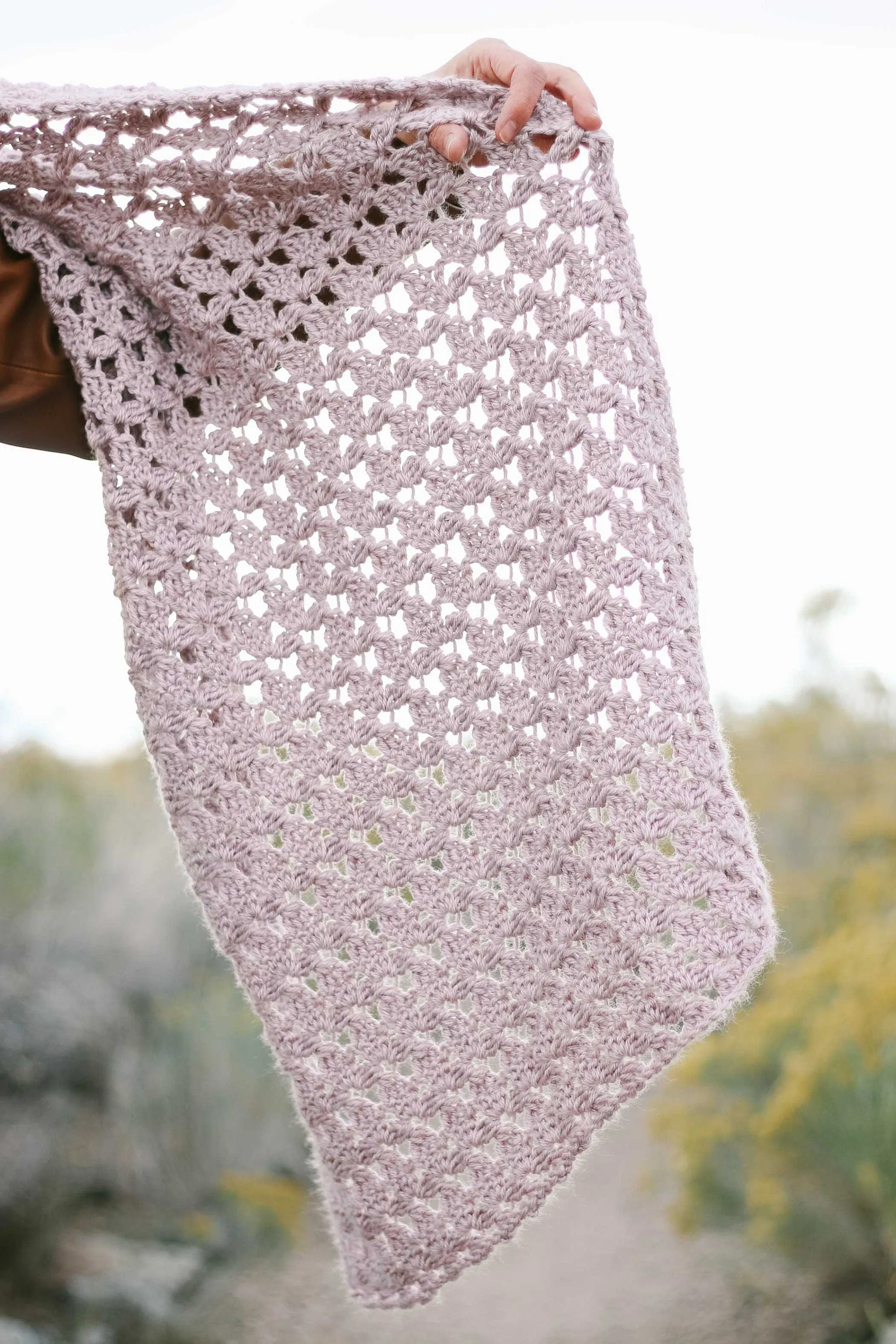 Floret Lacy Scarf Crochet Pattern