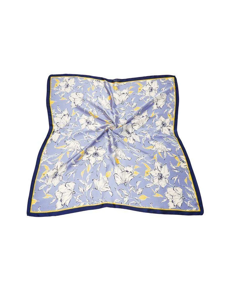 Flower Print Bandana Scarf